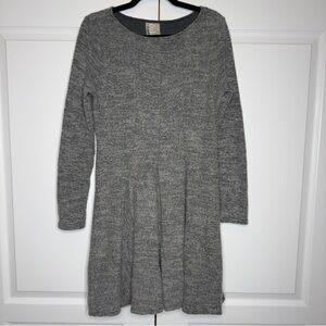 Dolan Left Coast Collection Fit & Flare Sweater Dress Gray Long Sleeve Women’s M